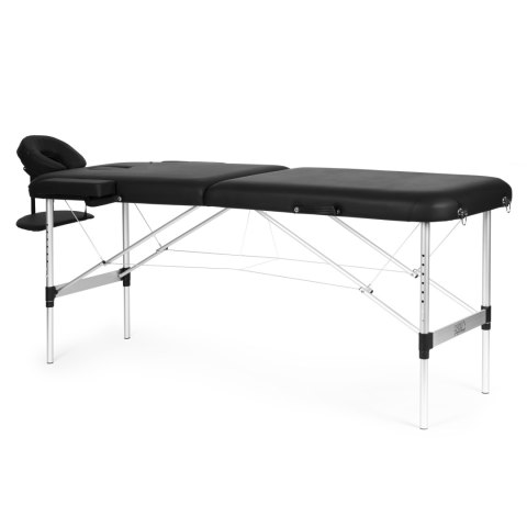 Aluminiowy stół do masażu i rehabilitacji 2-segmentowy składany w walizkę + torba ModernHome