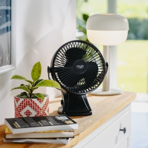 Wentylator biurkowy z klipsem |Akumulatorowy| 15,5 cm | 360° obrót| USB-C |