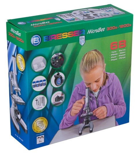 Mikroskop Bresser Junior Biotar 300x-1200x z futerałem