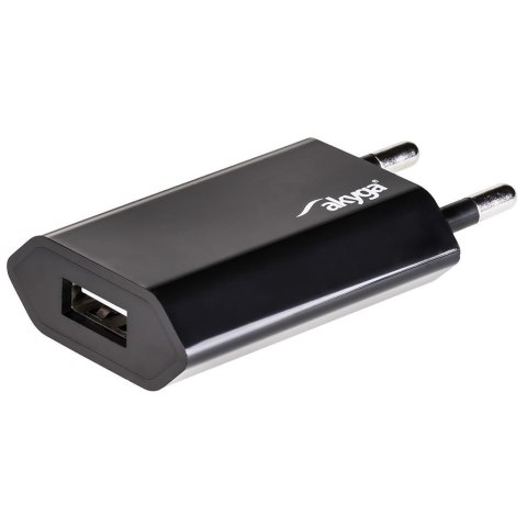 Ładowarka sieciowa Akyga AK-CH-03BK 240V 1xUSB 1000mA czarna Ładowarka sieciowa Akyga AK-CH-03BK 240V 1xUSB 1000mA czarna