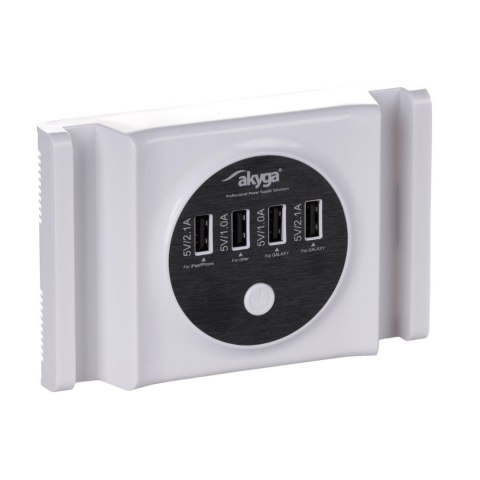 Zasilacz sieciowy uniwersalny Akyga AK-TB-05 do tableta 30W 5V/6A DC 4xUSB Zasilacz sieciowy uniwersalny Akyga AK-TB-05 do tableta 30W 5V/6A DC 4xUSB