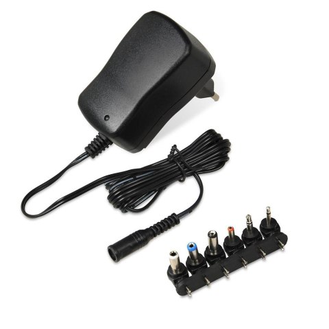 Zasilacz sieciowy uniwersalny iBOX IZU1A, 12V-1A, 6 wtyczek Zasilacz sieciowy uniwersalny iBOX IZU1A, 12V-1A, 6 wtyczek