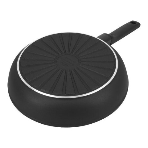 Demeyere Alu Comfort 3 Koekenpan Duraslide 40851-133-0 Patelnia okrągła 28 cm Czarna