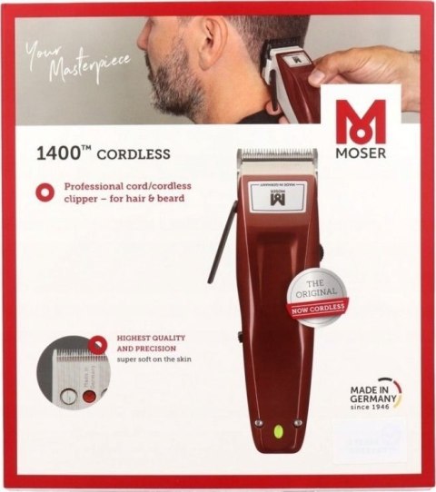 Maszynka do strzyżenia MOSER 1430-0050, 1400 Cordless Kerp. mašinele