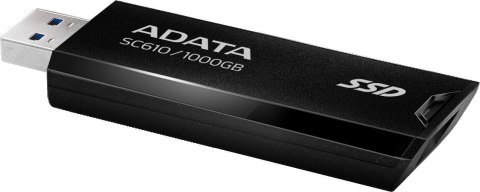 Dysk SSD Adata zewnętrzny SC610 1000 GB USB3.2A Gen2 czarny