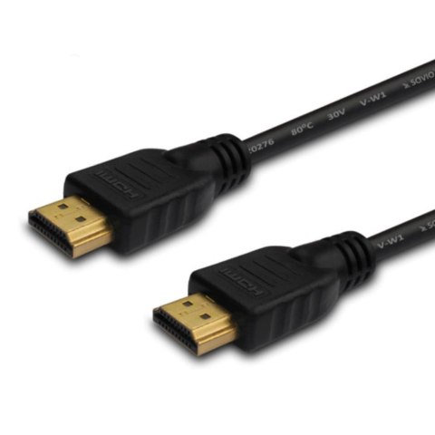 Kabel HDMI Savio CL-194 1,5m v2.0 high speed, ethernet/3D złote końcówki czarny