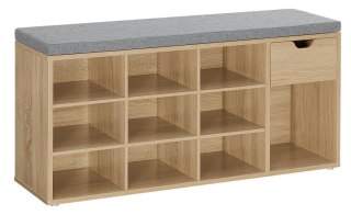 Szafka na buty z siedziskiem sonoma