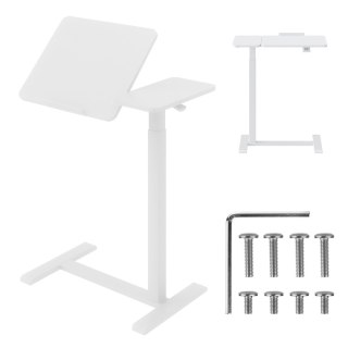MACLEAN MOBILNE BIURKO/STAND NA LAPTOP, BIAŁE, REGULACJA WYSOKOŚCI 76-109CM, MAX. 30KG MC-120 W