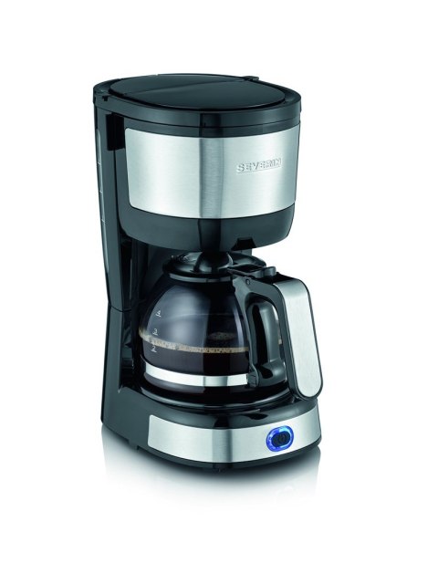 SEVERIN EKSPRES PRZELEWOWY DO KAWY INOX, POJ. DZBANKA 0,4 L, POJ. ZBIORNIKA 0,6 L, FILTR 1X2, PŁYTA GRZEWCZA, MOC 750W KA4808
