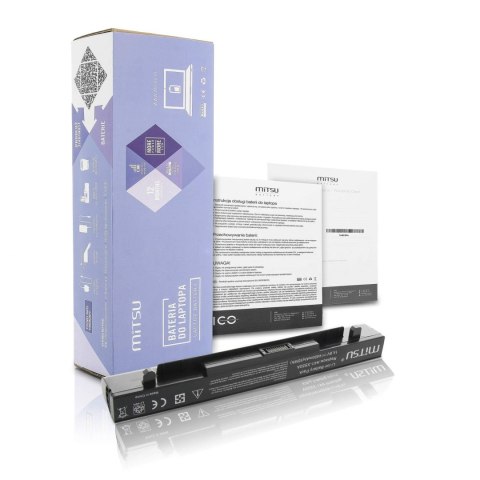 Bateria Mitsu do notebooka Asus X550, A450, F450, K550 (14.4V-14.8V) (4400 mAh) Bateria Mitsu do notebooka Asus X550, A450, F450, K550 (14.4V-14.8V) (4400 mAh)