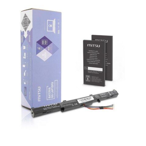 Bateria Mitsu do notebooka Asus GL752VL, N552VX (14.4V-14.8V) (2200 mAh) Bateria Mitsu do notebooka Asus GL752VL, N552VX (14.4V-14.8V) (2200 mAh)