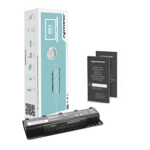 Bateria Movano do notebooka Asus G551, G551J, G551JM (10.8V-11.1V) (4400 mAh) Bateria Movano do notebooka Asus G551, G551J, G551JM (10.8V-11.1V) (4400 mAh)