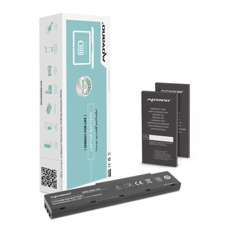 Bateria Movano do notebooka Fujitsu Li3560, Li3710 (10.8V-11.1V) (4400 mAh) Bateria Movano do notebooka Fujitsu Li3560, Li3710 (10.8V-11.1V) (4400 mAh)