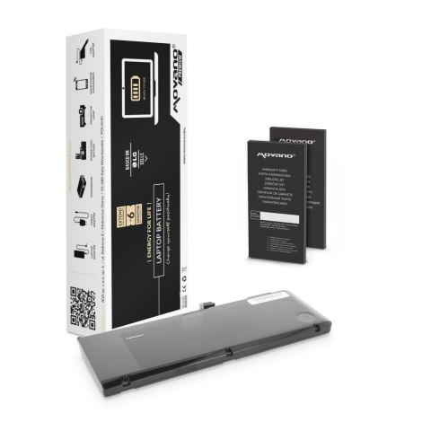 Bateria Movano premium do notebooka Apple MacBook Pro 15" (10.95V) (6600 mAh) Bateria Movano premium do notebooka Apple MacBook Pro 15" (10.95V) (6600 mAh)