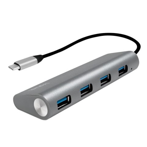 Hub USB-C 3.1 LogiLink UA0309 4 porty, aluminiowa obudowa Hub USB-C 3.1 LogiLink UA0309 4 porty, aluminiowa obudowa