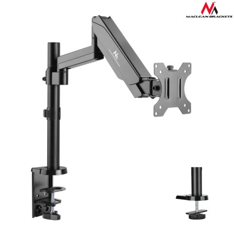 Uchwyt do monitora Maclean MC-775 17-32" 8kg czarny ze sprężyną gazową podwójne ramię Uchwyt do monitora Maclean MC-775 17-32" 8kg czarny ze sprężyną gazową podwójne ramię