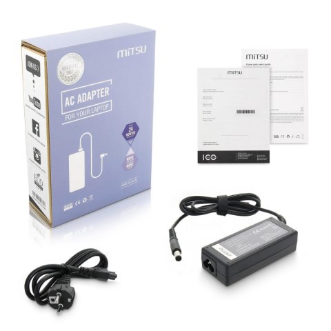 Zasilacz sieciowy Mitsu 19.5V 3.34A (7.4x5.0 pin) do notebooka Dell Zasilacz sieciowy Mitsu 19.5V 3.34A (7.4x5.0 pin) do notebooka Dell