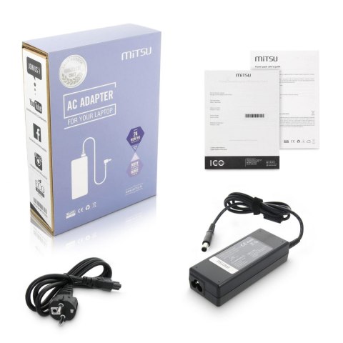 Zasilacz sieciowy Mitsu 19.5V 4.62A (7.4x5.0 pin) do notebooka Dell Zasilacz sieciowy Mitsu 19.5V 4.62A (7.4x5.0 pin) do notebooka Dell