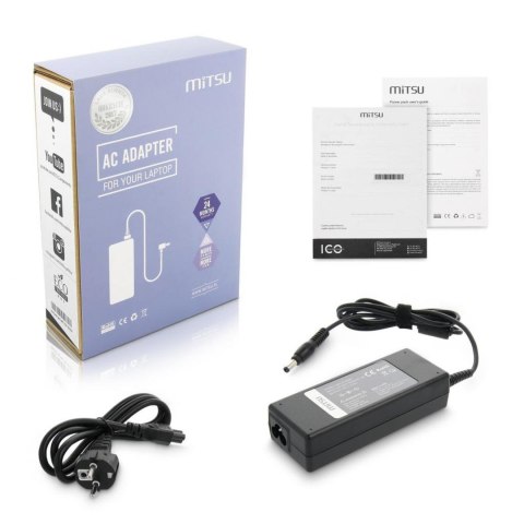 Zasilacz sieciowy Mitsu 19V 3.95A (5.5x2.5) do notebooka Toshiba, Compaq, HP, Asus Zasilacz sieciowy Mitsu 19V 3.95A (5.5x2.5) do notebooka Toshiba, Compaq, HP, Asus