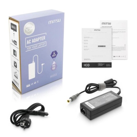 Zasilacz sieciowy Mitsu 20V 3.25A (8.0x5.5 pin) do notebooka Lenovo Zasilacz sieciowy Mitsu 20V 3.25A (8.0x5.5 pin) do notebooka Lenovo