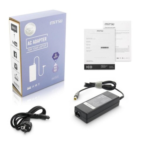 Zasilacz sieciowy Mitsu 20V 4.5A (8.0x5.5 pin) do notebooka Lenovo Zasilacz sieciowy Mitsu 20V 4.5A (8.0x5.5 pin) do notebooka Lenovo