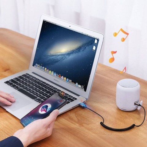 Ugreen Odbiornik dźwięku adapter audio Bluetooth 5.3 USB-3,5 mm mini jack (czarny)