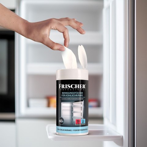 Wilgotne ściereczki do czyszczenia lodówek Frischer 60 szt