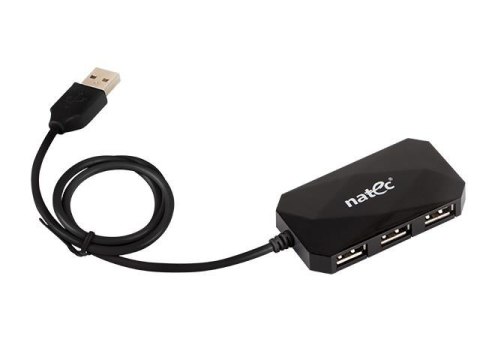 Hub USB Natec NHU-0647 LOCUST 4xUSB 2.0 czarny Hub USB Natec NHU-0647 LOCUST 4xUSB 2.0 czarny