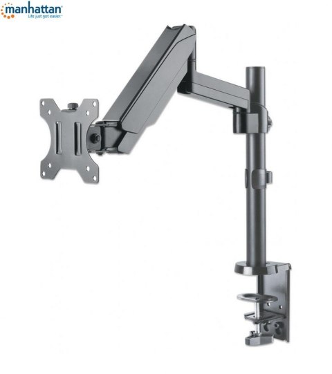 Uchwyt biurkowy LCD/LED Manhattan 17"-32", 8kg, sprężyna gazowa, czarny Uchwyt biurkowy LCD/LED Manhattan 17"-32", 8kg, sprężyna gazowa, czarny