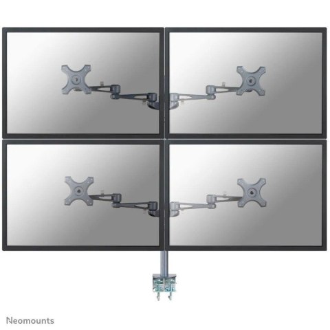 Uchwyt do ekranów Neomounts by Newstar FPMA-D935D4 biurkowy 10"-27" max VESA 100x100 max 6 kg Silver Uchwyt do ekranów Neomounts by Newstar FPMA-D935D4 biurkowy 10"-27" max VESA 100x100 max 6 kg Silver