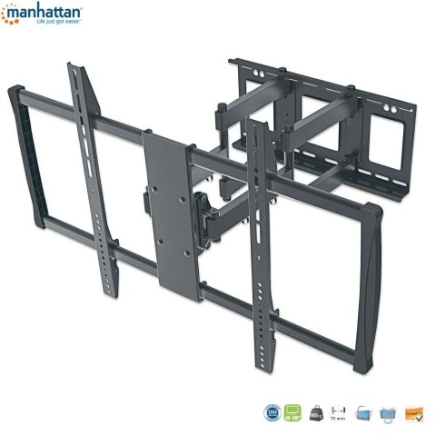 Uchwyt ścienny LCD/LED Manhattan ICA-PLB 221BK 60-100" regulowany, czarny Uchwyt ścienny LCD/LED Manhattan ICA-PLB 221BK 60-100" regulowany, czarny