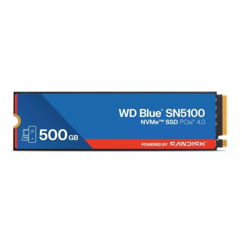 Dysk SSD WD Blue SN5100 500GB M.2 2280 PCIe NVMe (6600/5600 MB/s) WDS500G5B0E