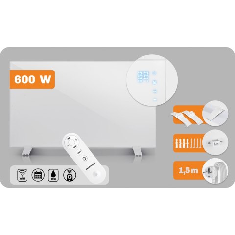 Grzejnik na podczerwień promiennik 600 W Berdsen BD-981 pilot WiFi aplikacja
