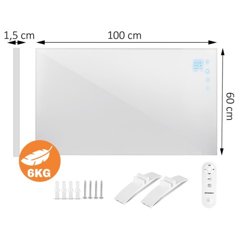 Grzejnik na podczerwień promiennik 600 W Berdsen BD-981 pilot WiFi aplikacja