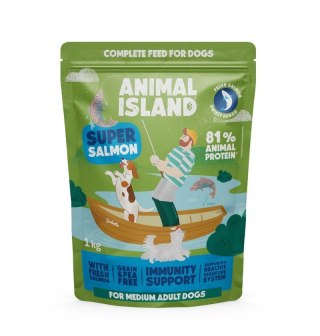 ANIMAL ISLAND łosoś sucha pies 1 kg