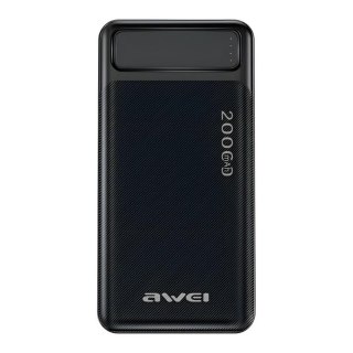 Powerbank Awei P6K 20000mAh 2xUSB 1xUSB-C 1xmicroUSB czarny
