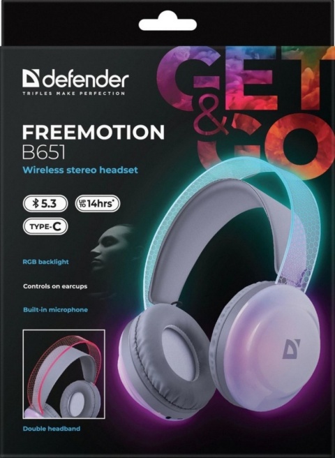SŁUCHAWKI DEFENDER BLUETOOTH FREEMOTION B651