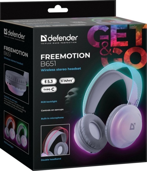 SŁUCHAWKI DEFENDER BLUETOOTH FREEMOTION B651