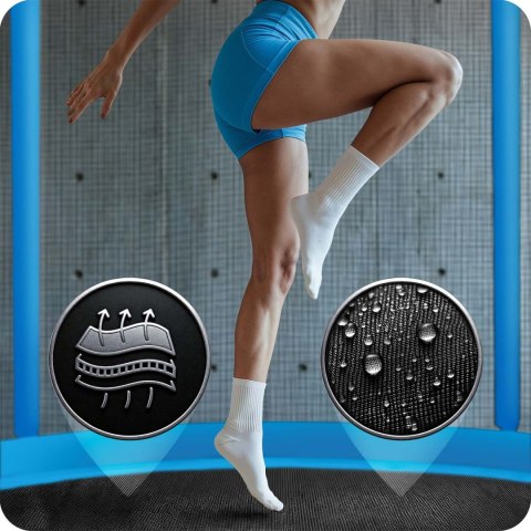 TRAMPOLINA OGRODOWA 8FT/252CM Z SIATKĄ WEWNĘTRZNĄ I DRABINKĄ NEO-SPORT
