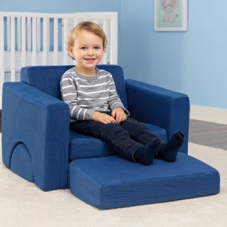 Fotel modułowy dla dzieci DIY 8 miękkich poduch składany niebieski ECOTOYS