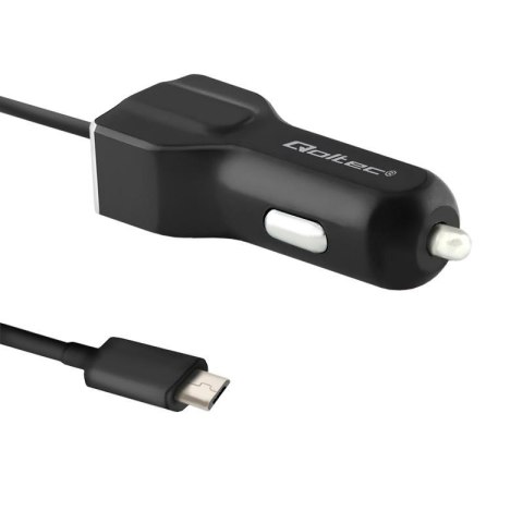 Ładowarka samochodowa Qoltec 12-24V 5V 3,4A USB + kabel micro USB Ładowarka samochodowa Qoltec 12-24V 5V 3,4A USB + kabel micro USB