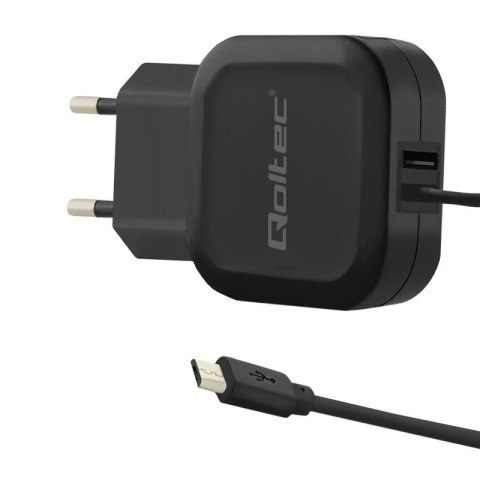 Ładowarka sieciowa Qoltec 17W 5V 3,4A USB + Micro USB Ładowarka sieciowa Qoltec 17W 5V 3,4A USB + Micro USB