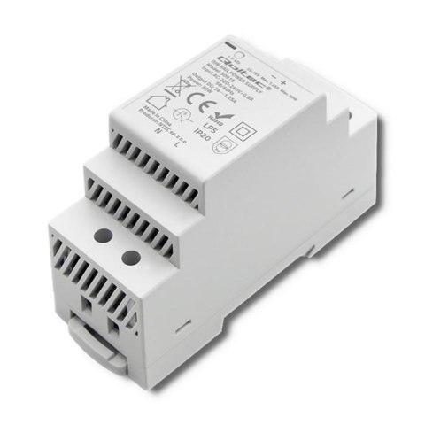 Zasilacz na szynę DIN Qoltec | 30W | 24V | 1.25A | Szary