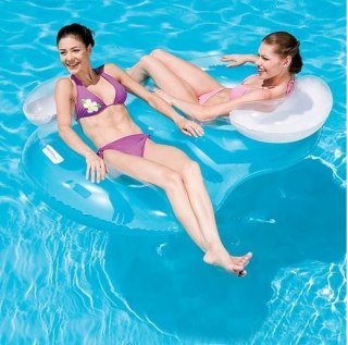 PODWÓJNY FOTEL DMUCHANY LAZY 188x117 BESTWAY NIEBIESKI#CZ