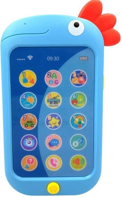 Edukacyjny Telefon Smartfon kogucik niebieski#CZ
