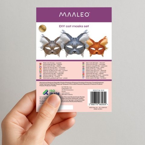 Maska kota DIY 6szt. + akcesoria Maaleo 26570