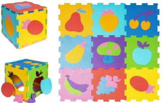 Mata Piankowa Puzzle Piankowe Owoce Kolorowe #CZ