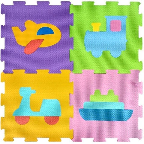 Mata Piankowa Puzzle Piankowe Pojazdy Kolorowe #CZ