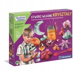 STWÓRZ WŁASNE KRYSZTAŁY NAUKOWA ZABAWA CLEMENTONI #G2