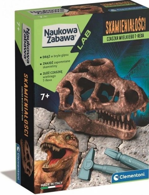 Skamieniałości czaszka T-Rexa Naukowa Zabawa Clementoni #G2